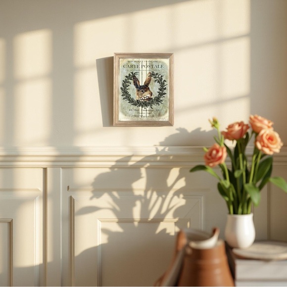 Vintage French Rabbit Wall Art - Picture 4 of 6